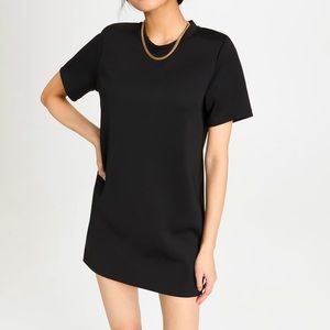 Good American Black Scuba Material Dress Size 2